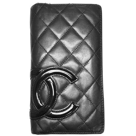 chanel cambon long wallet|genuine chanel wallets.